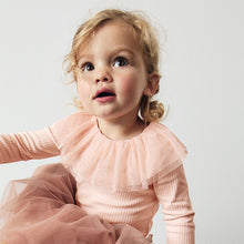 Load image into Gallery viewer, Pale Pink Sparkle Collar Top (3mths-6yrs)
