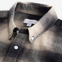 Load image into Gallery viewer, Black/White Check Long Sleeve 100% Cotton Oxford Shirt
