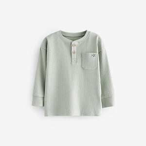 Navy/Camel Plain 3 Pack Relaxed Fit Pyjamas (12mths-6yrs)