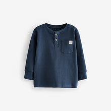 Load image into Gallery viewer, Navy/Camel Plain 3 Pack Relaxed Fit Pyjamas (12mths-6yrs)
