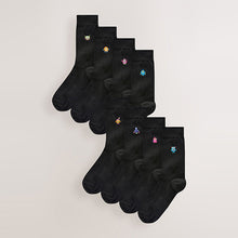 Load image into Gallery viewer, Monsters Fun Embroidered Socks 8 Pack
