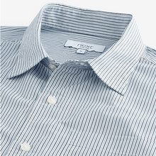 Load image into Gallery viewer, Dark Blue 100% Cotton Stripe Long Sleeve Shirt
