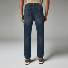 Load image into Gallery viewer, Blue Grey Vintage Slim Fit Comfort Stretch Jeans
