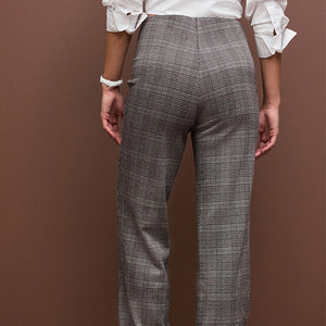 Neutral Smoothing Ponte Wide Leg Trousers