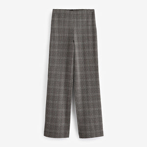 Neutral Smoothing Ponte Wide Leg Trousers