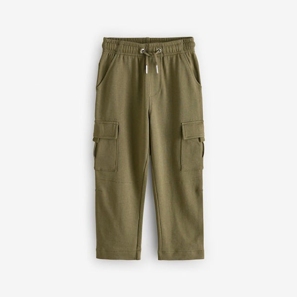 Khaki Green Regular Fit Cargo Cotton-Rich Joggers (3-12yrs)