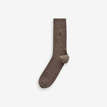 Load image into Gallery viewer, Neutral Soft Marl 5 Pack Embroidered Lasting Fresh Socks
