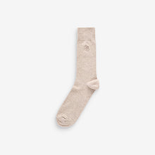 Load image into Gallery viewer, Neutral Soft Marl 5 Pack Embroidered Lasting Fresh Socks
