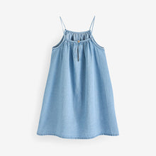 Load image into Gallery viewer, Denim 100% Cotton Strappy Sundress (3-12yrs)
