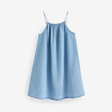 Load image into Gallery viewer, Denim 100% Cotton Strappy Sundress (3-12yrs)
