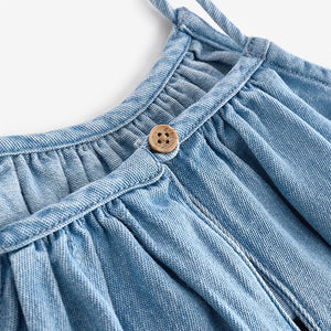 Denim 100% Cotton Strappy Sundress (3-12yrs)