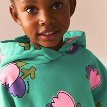 Load image into Gallery viewer, Green Hooded Sweat Dress (3mths-6yrs)
