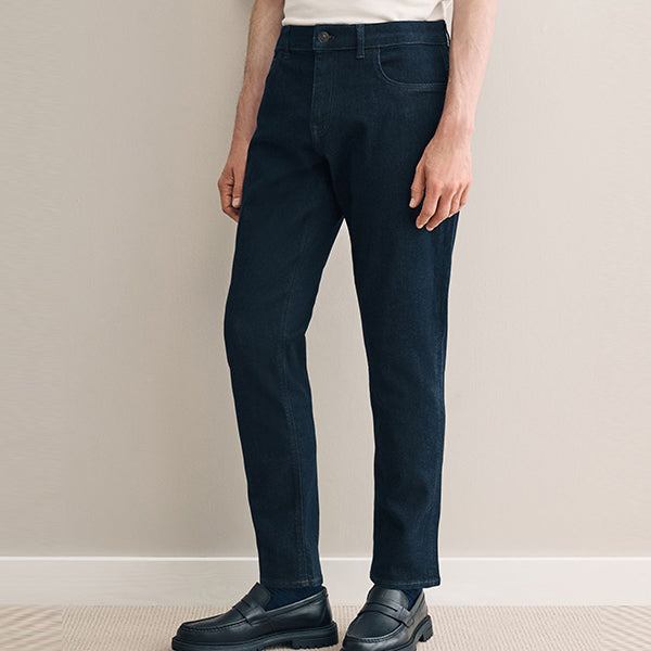 Blue Indigo Rinse Slim Fit Motion Flex Ultra Soft Jeans