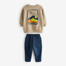 Load image into Gallery viewer, Stone Mountain Scene 100% Cotton Backprint Sweatshirt and Joggers Set (3mths-6yrs)
