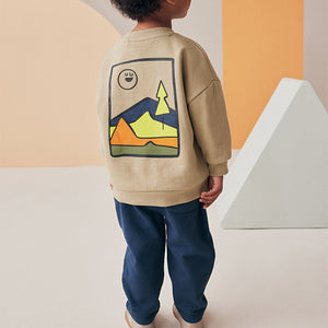 Stone Mountain Scene 100% Cotton Backprint Sweatshirt and Joggers Set (3mths-6yrs)