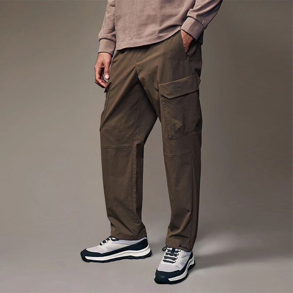 Chocolate Brown Regular Fit Ripstop Tech Cargo Trousers