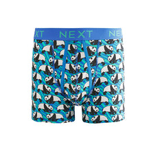 Load image into Gallery viewer, Bright Orange/Green/Blue Animal Print Animal A-Front Boxers 4 Pack
