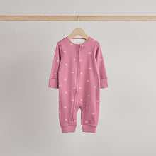 Load image into Gallery viewer, Pastel Character 3 Pack Two Way Zip Baby Sleepsuits (0mths-18mth)
