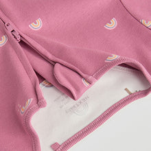 Load image into Gallery viewer, Pastel Character 3 Pack Two Way Zip Baby Sleepsuits (0mths-18mth)

