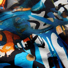 Load image into Gallery viewer, Black Graffiti Controller Short Sleeve All Over Print 100% Cotton
