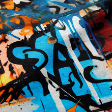 Load image into Gallery viewer, Black Graffiti Controller Short Sleeve All Over Print 100% Cotton
