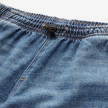 Load image into Gallery viewer, Blue Balloon Denim Cargo 100% Cotton Jeans with Elasticated
