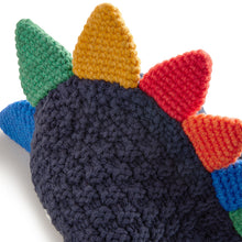 Load image into Gallery viewer, Navy Blue Dinosaur Inca Hat (3mths-10yrs)
