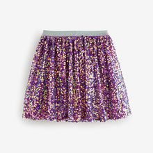 Load image into Gallery viewer, Purple Sequin Pull On Skirt (3-12yrs)
