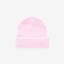 Load image into Gallery viewer, Pink Rib Beanie Hat (3-13yrs)
