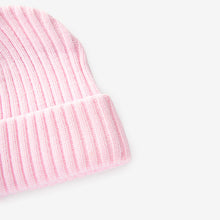 Load image into Gallery viewer, Pink Rib Beanie Hat (3-13yrs)
