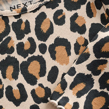 Load image into Gallery viewer, Animal Leopard Print T-Shirt Cotton Rich Long Sleeve Rib T-Shirt (3mths-6yrs)
