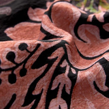 Load image into Gallery viewer, Black/Purple Paisley Print Long Sleeve Button Down Shirt
