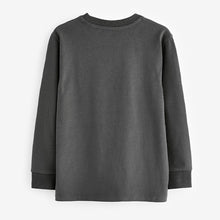 Load image into Gallery viewer, Charcoal Grey Long Sleeve Cosy T-Shirt (3-12yrs)
