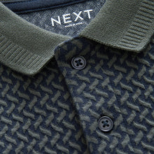 Load image into Gallery viewer, Charcoal Grey Short Sleeve Textured Polo Shirt (3mths-6yrs)
