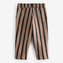 Load image into Gallery viewer, Brown/Black 100% Cotton Stripe Jersey Joggers (3mths-6yrs)
