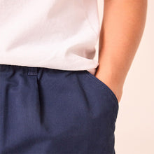 Load image into Gallery viewer, Navy Tapered Smart Trousers
