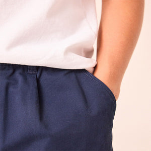 Navy Tapered Smart Trousers