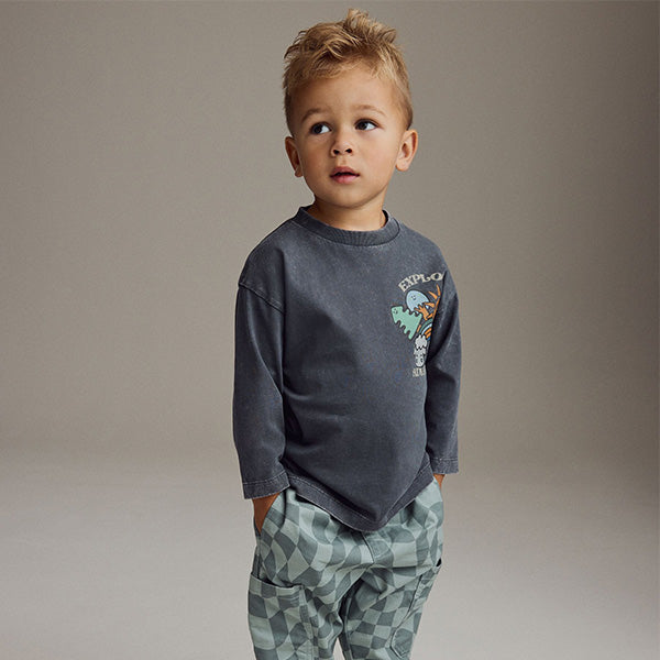 Charcoal Grey Long Sleeve T-Shirt