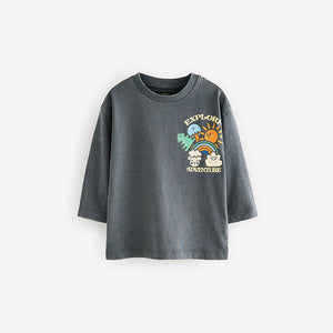 Charcoal Grey Long Sleeve T-Shirt