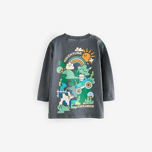 Charcoal Grey Long Sleeve T-Shirt