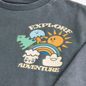 Charcoal Grey Long Sleeve T-Shirt