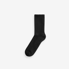Load image into Gallery viewer, Black Cushion Sole Ribbed Sport Ankle With Arch Support Socks 3 Pack
