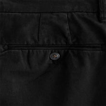 Load image into Gallery viewer, Black Slim Fit Premium Soft Touch Chino Trousers
