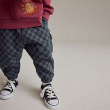 Load image into Gallery viewer, Burgundy Red Backprint 100% Cotton Sweatshirt and Joggers Set
