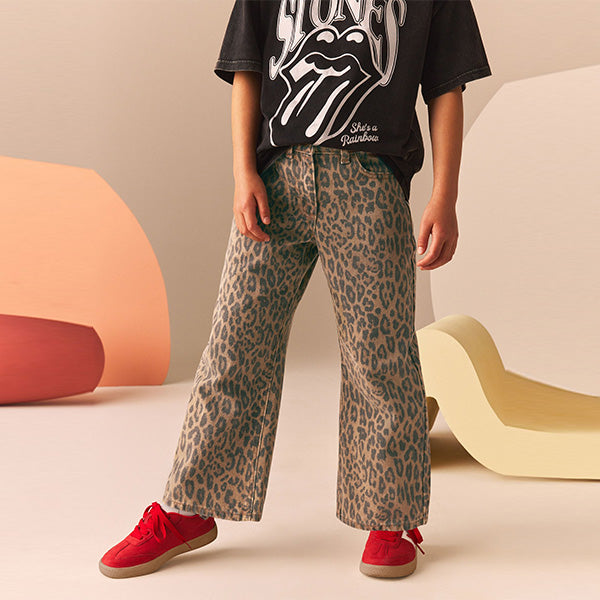 Animal Wide Leg Jeans (3-12yrs)