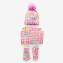 Load image into Gallery viewer, Multi Rainbow Hat Gloves And Scarf Set (3-13yrs)
