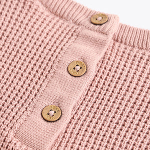 Dusky Pink Twofer Mesh Baby Dress (0mths-18mths)