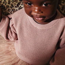 Load image into Gallery viewer, Dusky Pink Twofer Mesh Baby Dress (0mths-18mths)
