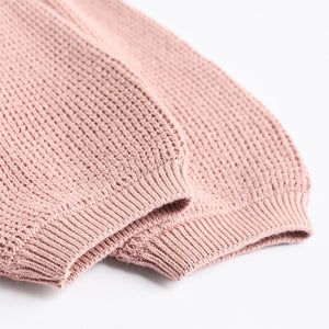 Dusky Pink Twofer Mesh Baby Dress (0mths-18mths)