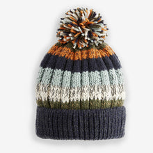Load image into Gallery viewer, Stripe Pom Hat (1-13yrs)
